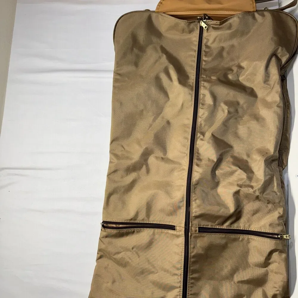 Vintage Samsonite Garment Bag w/ Hangers and Hook Tan Brown Special Edition